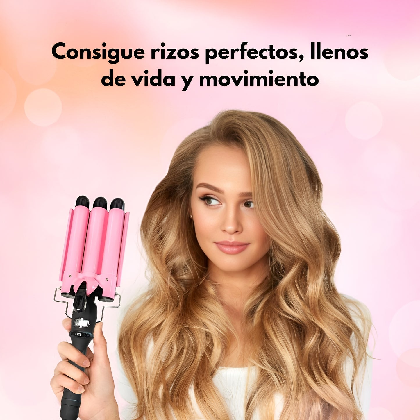 Rizador Triple Barril Profesional con Pantalla LCD