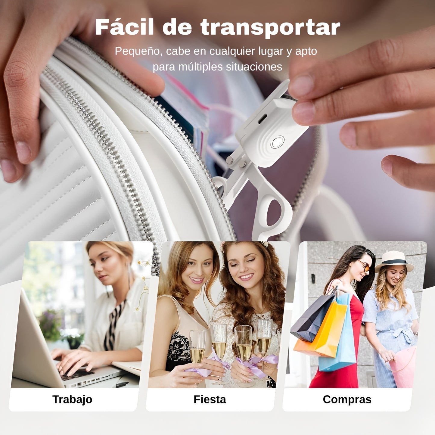 Rizador Compacto y Portátil para Pestañas Naturales