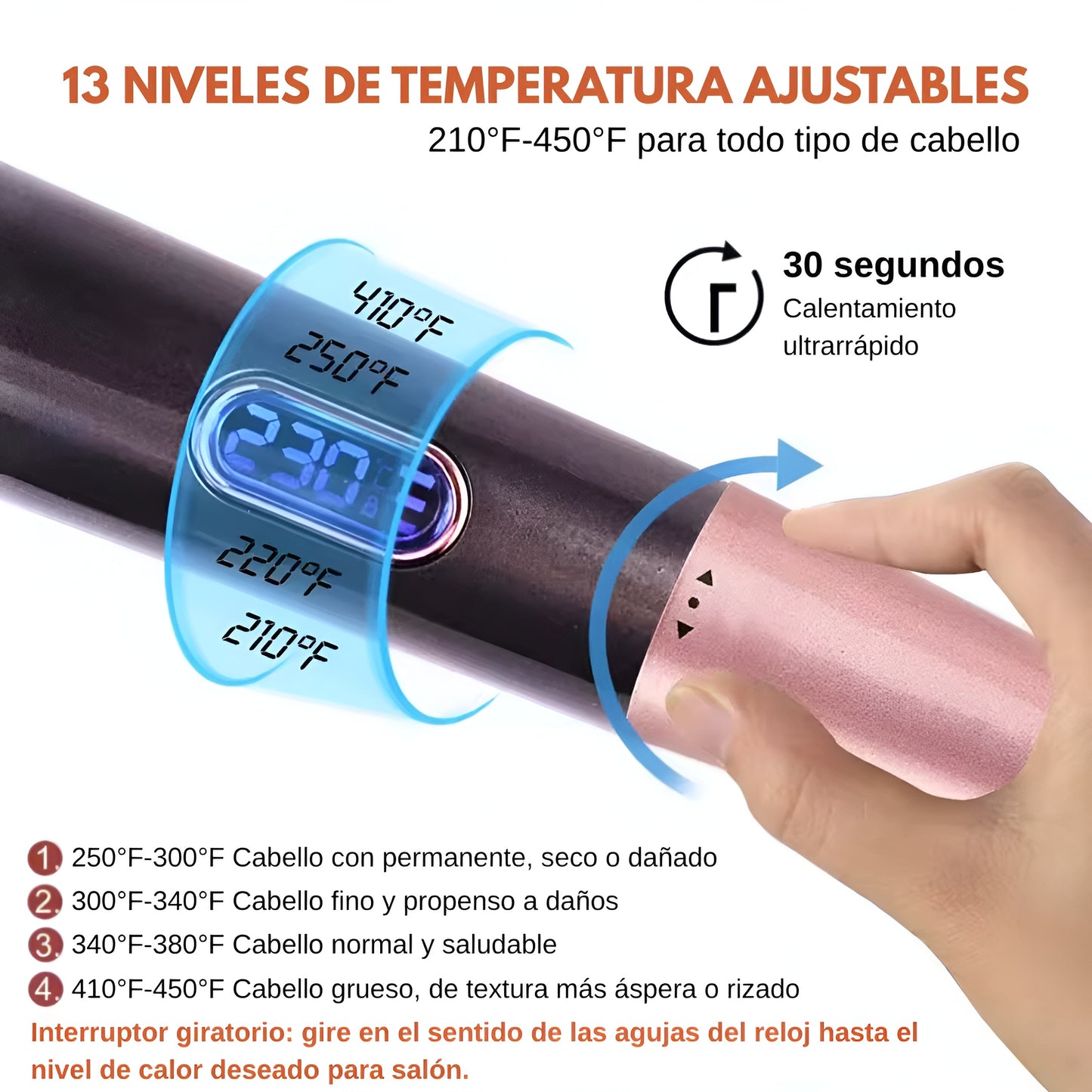 Estilizador 2 en 1 para Cabello Liso u Ondulado