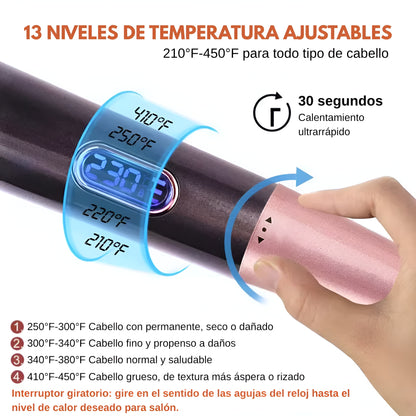 Estilizador 2 en 1 para Cabello Liso u Ondulado