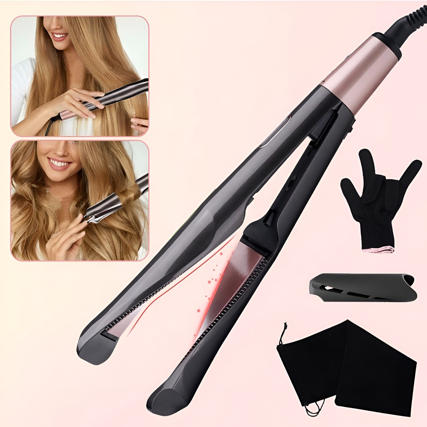 Estilizador 2 en 1 para Cabello Liso u Ondulado