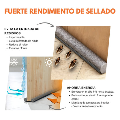 Burlete Ajustable para Puertas – Sella Aire, Polvo y Plagas