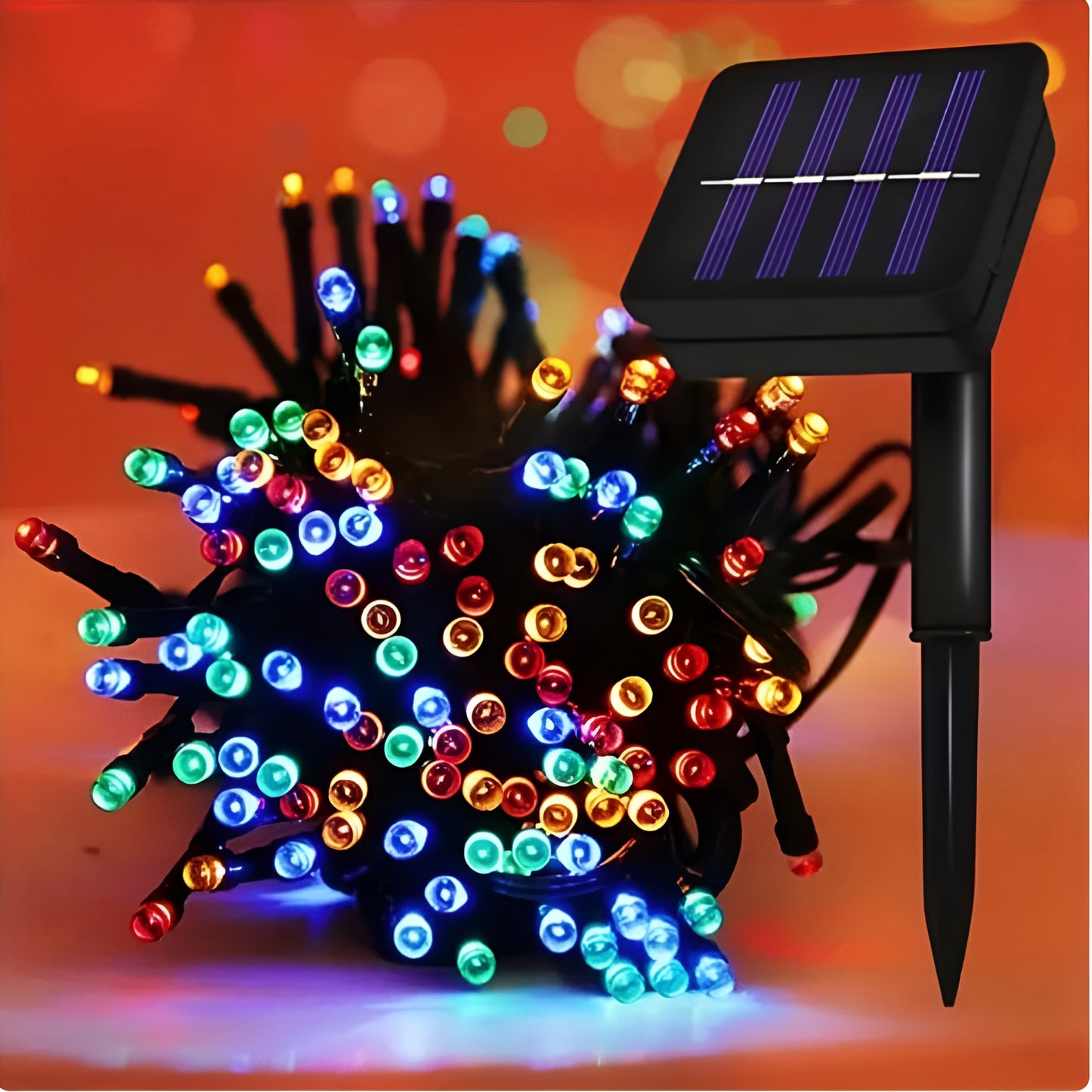 Luces Solares Navideñas Multicolor 400 LED – Impermeables