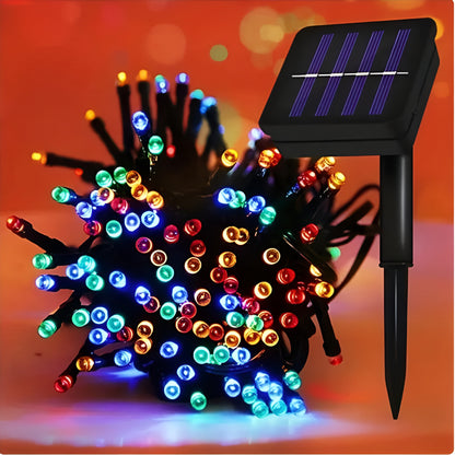 Luces Solares Navideñas Multicolor 400 LED – Impermeables