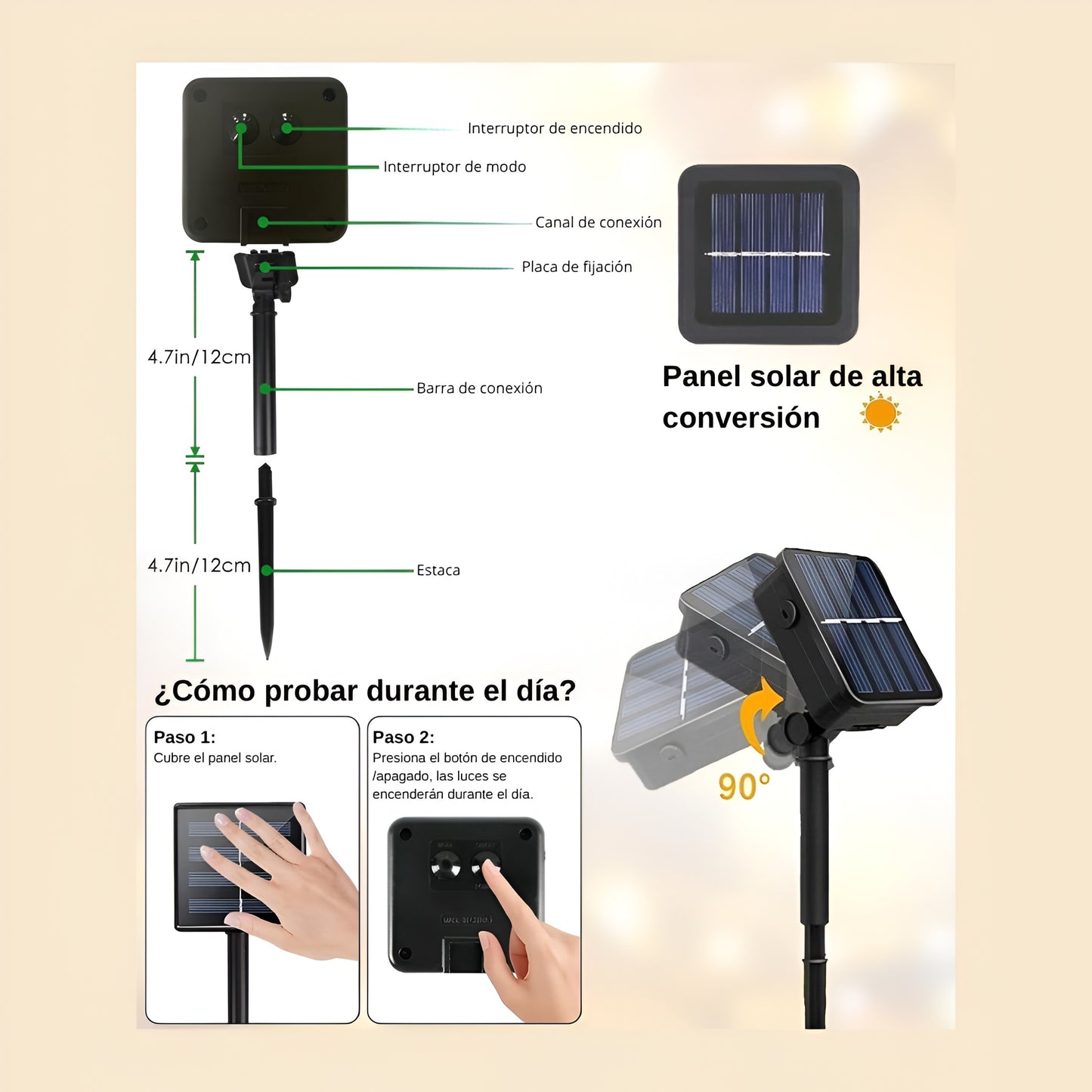 Luces Solares Navideñas Multicolor 400 LED – Impermeables