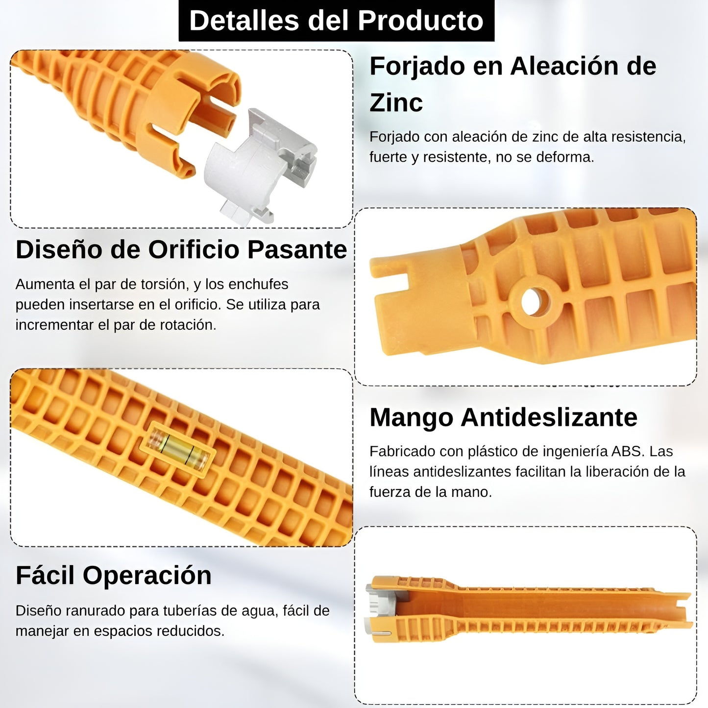 Llave Multifuncional para Fontanería Cocina y Baño