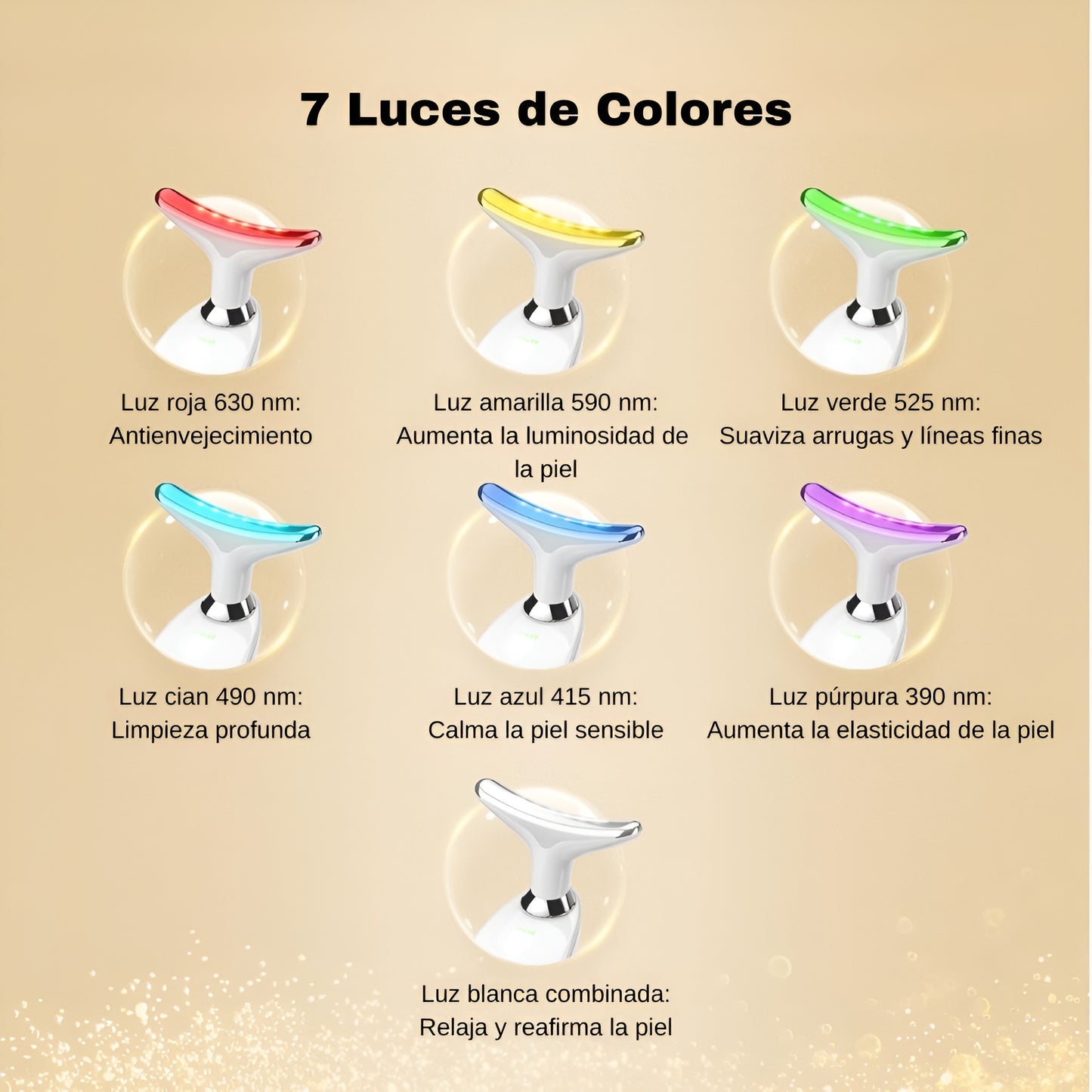 Micro-Glow Masajeador de Piel Profesional