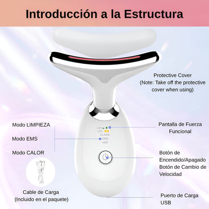 Micro-Glow Masajeador de Piel Profesional