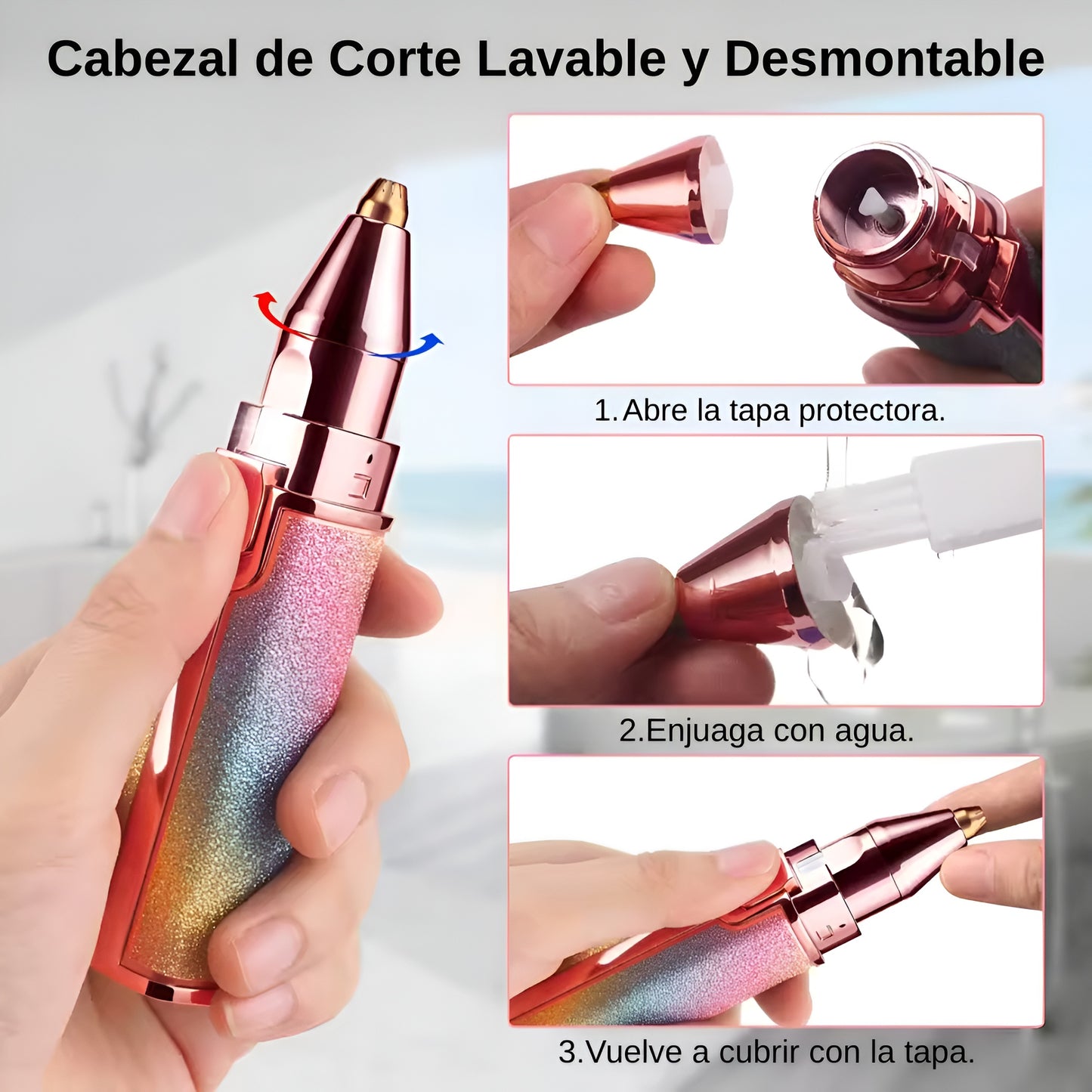 Depiladora Eléctrica 2 en 1 para Mujer