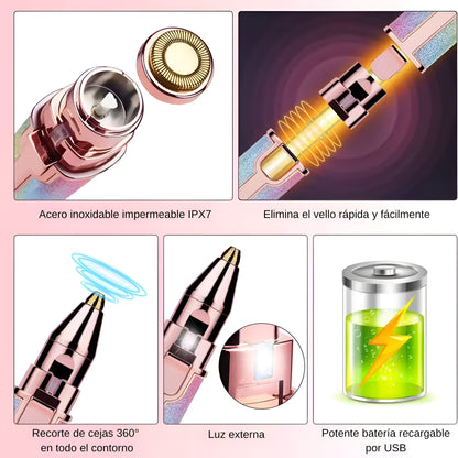 Depiladora Eléctrica 2 en 1 para Mujer