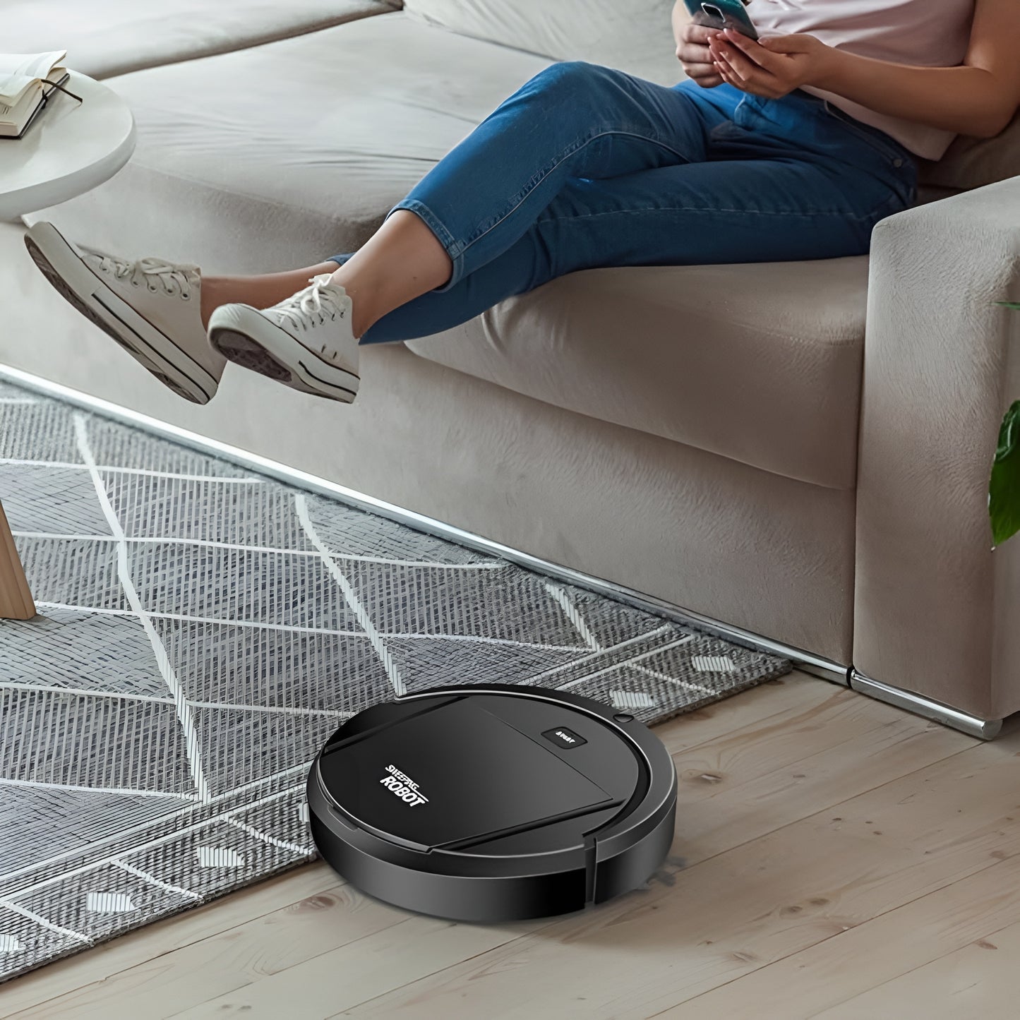 Robot de Limpieza Automático con Barrido, Aspirado y Trapeado