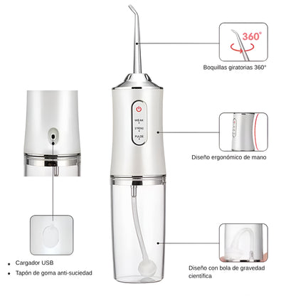 Irrigador Dental Eléctrico Inalámbrico 3 Modos