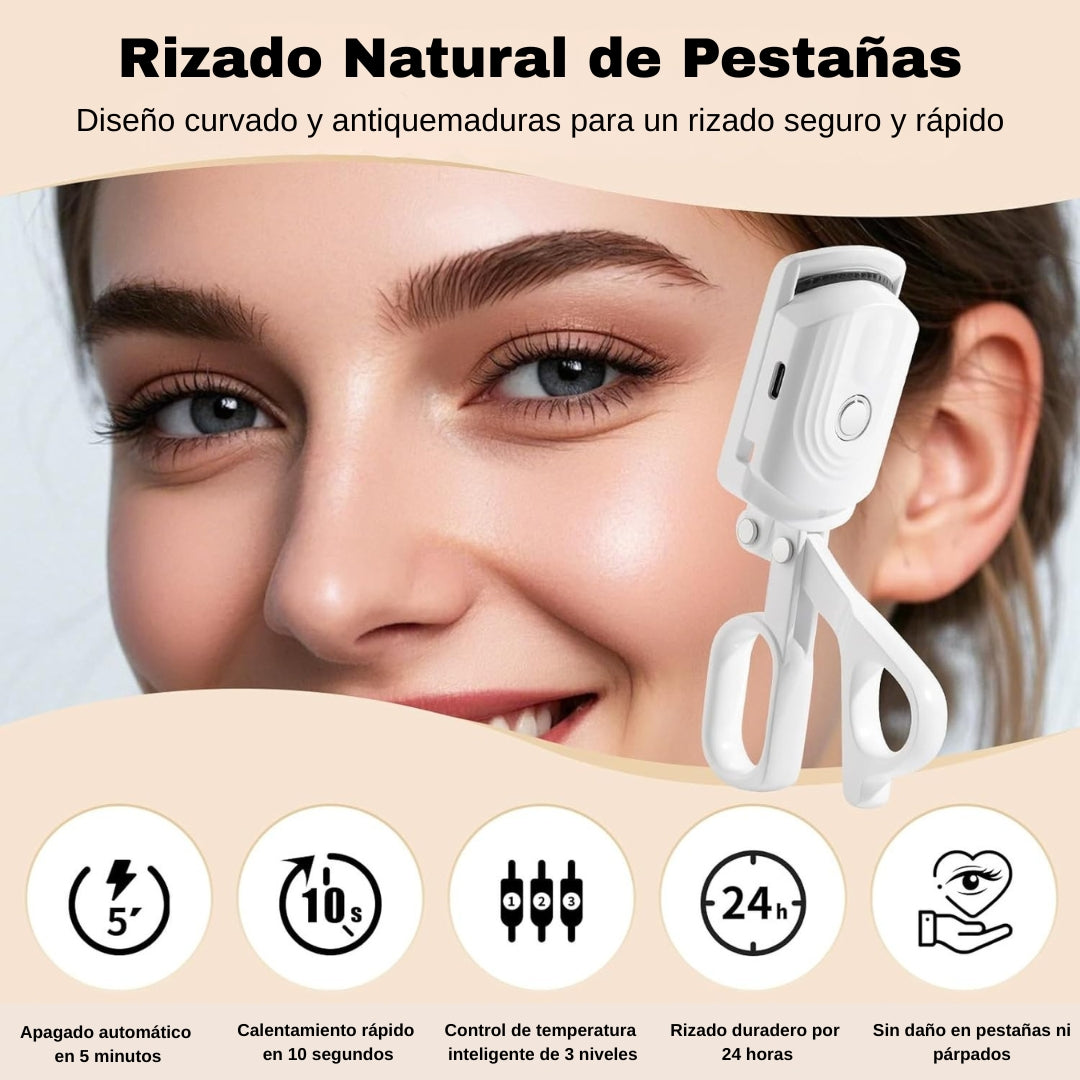 Rizador Compacto y Portátil para Pestañas Naturales
