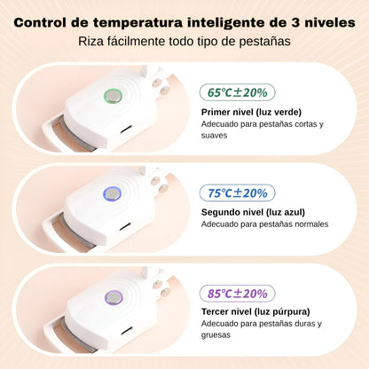 Rizador Compacto y Portátil para Pestañas Naturales