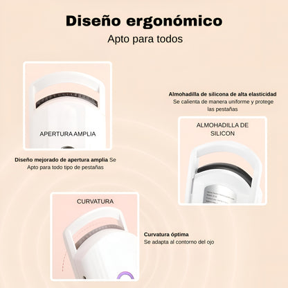 Rizador Compacto y Portátil para Pestañas Naturales