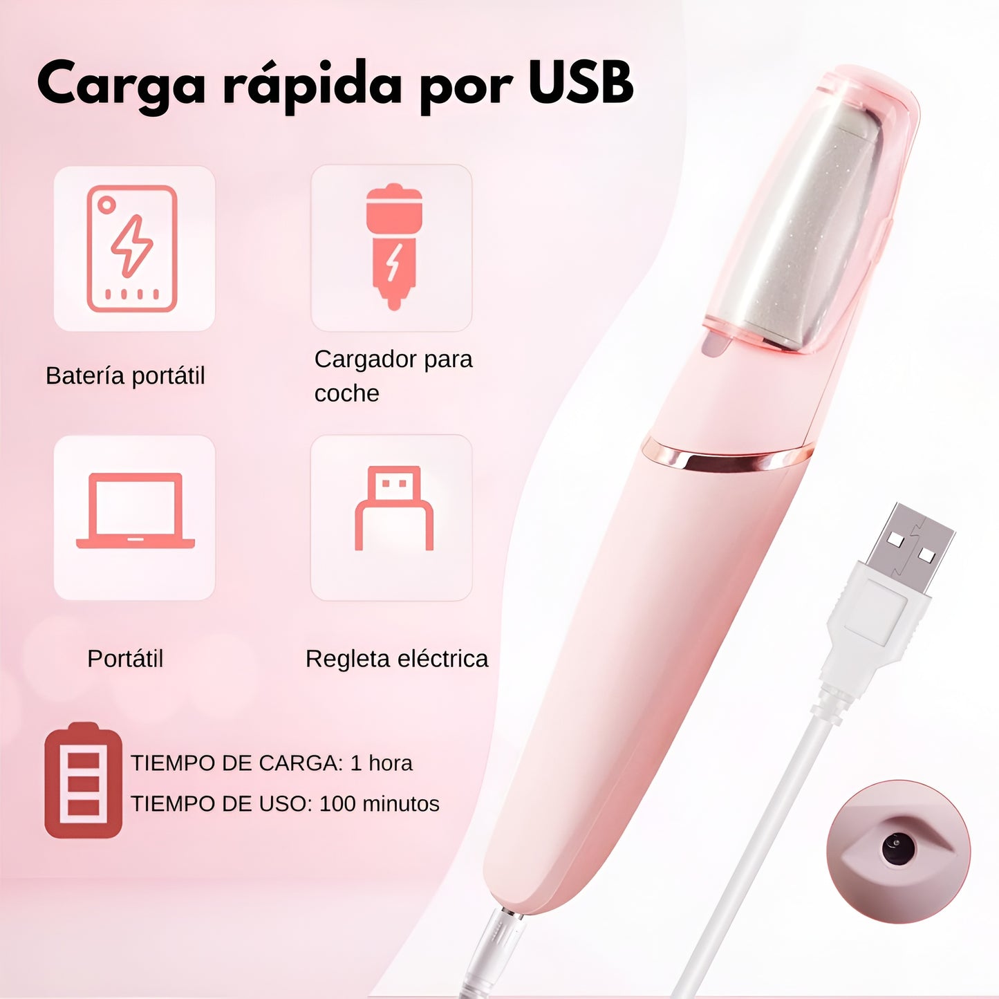 Lima Electrónica para Pies Suaves